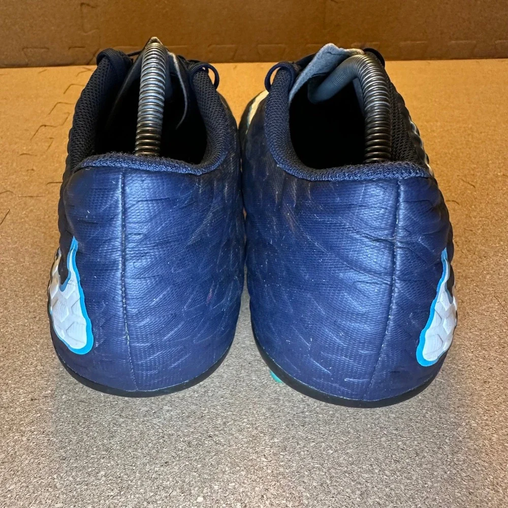 Nike Hypervenom Phelon III FG Mens 11.5 Navy Blue Soccer Cleats 852547-414 Firm